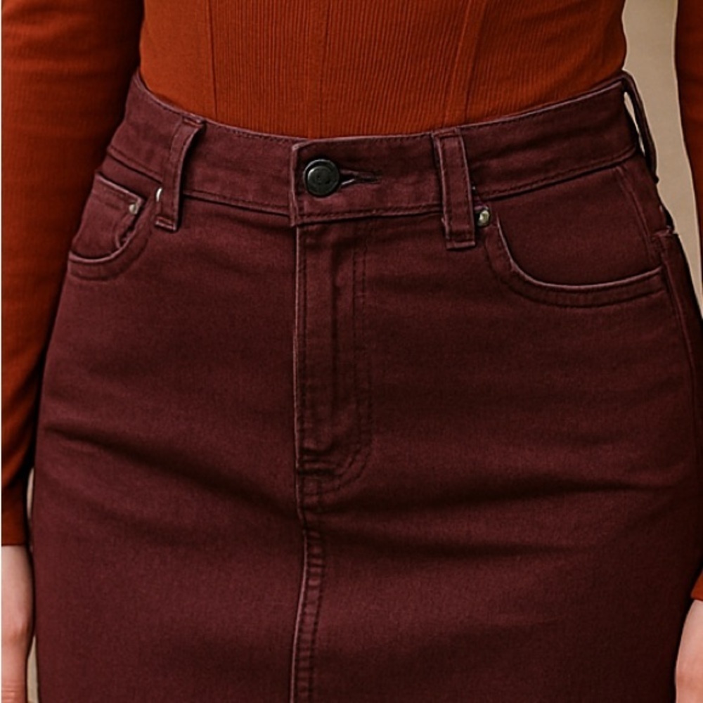 SHEIN Brown Mesh Top and Skirt Set Large - Picture 4 of 11